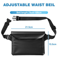 Dry Bag Set - Waterdichte Tas 10 Liter, Telefoonhoesje en Heuptas