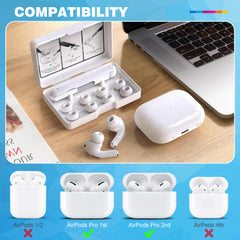 YONO Oordopjes Set met Cleaner Kit voor Airpods Pro - Wit