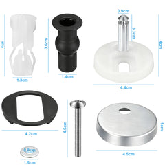 YONO WC Bril Scharnieren Set met Kapje - 2 Onderdelen