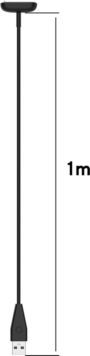 YONO Oplader geschikt voor Fitbit Charge 5 / 6 en Fitbit Luxe - USB Oplaadkabel - 1 Meter