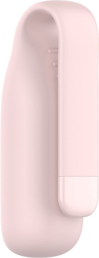 YONO Siliconen Clip Case geschikt voor Fitbit Luxe - Hoesje - Lichtroze