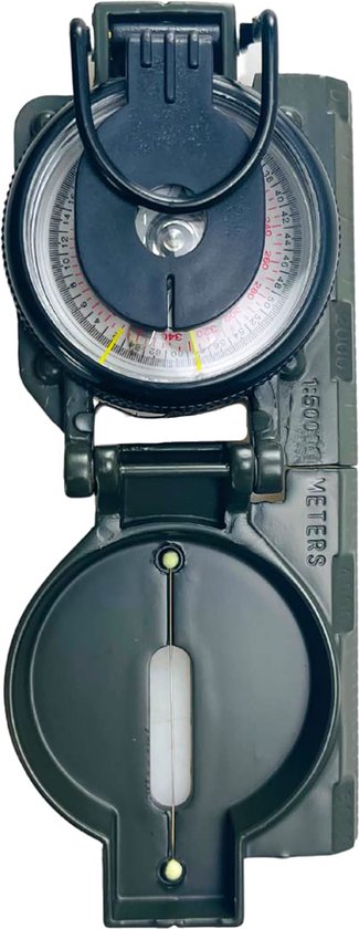 YONO Survival Kompas - Metaal - Inklapbaar - Zwart