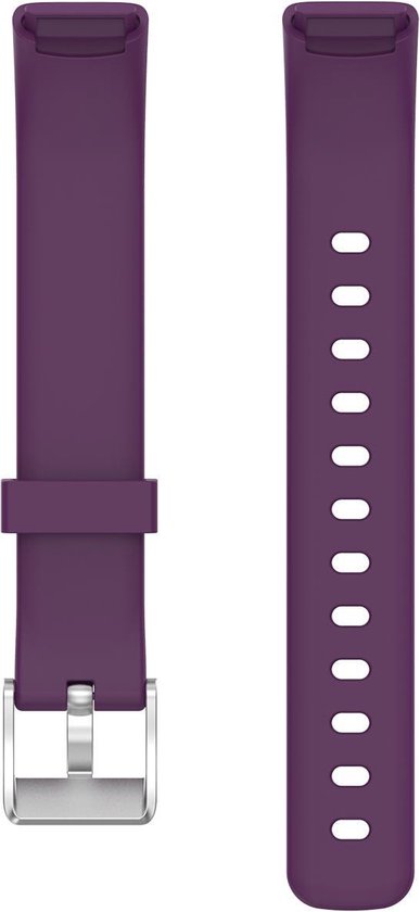 YONO Siliconen Bandje geschikt voor Fitbit Luxe - Paars - Small