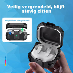 YONO Hoesje geschikt voor Samsung Galaxy Buds 4 / 4 Pro - Zwart