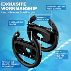 YONO Stuur Set - Geschikt voor Nintendo Switch 2 Joy-Con Controller - 2 Stuks