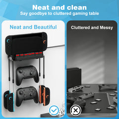 YONO Muurbeugel geschikt voor Nintendo Switch 2 - Wand Houder Accessoires - Zwart
