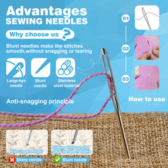 YONO Rijgnaalden Set - 3 Maten