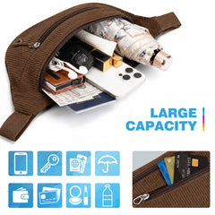YONO Heuptas Dames - Crossbody Tas - Bruin