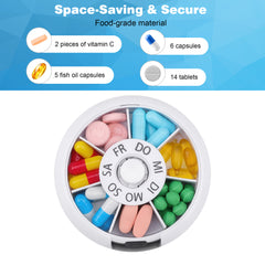 YONO Pillendoosje - Zakformaat - Medicijn Organizer - 7 Dagen