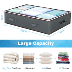 YONO Opbergbox voor onder het Bed - 90L - 2 Stuks