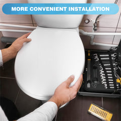 YONO WC Bril Scharnieren Set met Kapje - 2 Onderdelen