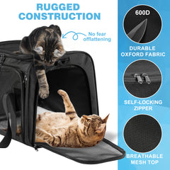 YONO Reistas Kat - Reismand 45x30x30cm - Zwart