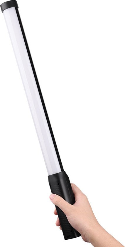 Ulanzi VL119 RGB Tube Light XL met handvat - 50 cm - Stream lamp - RGB lightpainting - 2.000 mAh batterij - 20 lichtscenes - Zwart