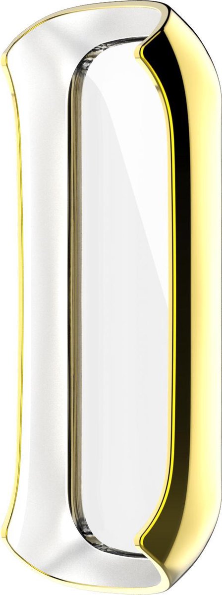 YONO Bumper geschikt voor Galaxy Fit 2 – Siliconen Case – Screenprotector Hoesje – Goud