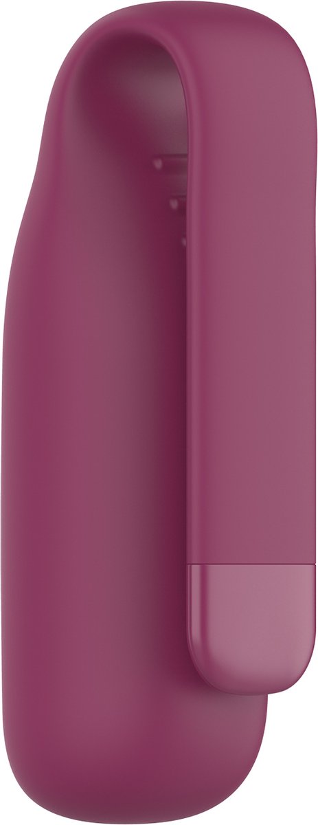 YONO Siliconen Clip Case geschikt voor Fitbit Luxe - Hoesje - Paars