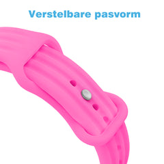 YONO Bandje geschikt voor Google Fitbit Air - Siliconen Sportbandje - Felroze