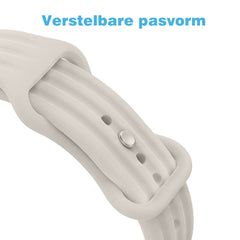 YONO Bandje geschikt voor Google Fitbit Air - Siliconen Sportbandje - Beige