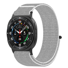 YONO Bandje Samsung Galaxy Watch 8 - 40/44mm - Classic - Nylon - Lichtgrijs