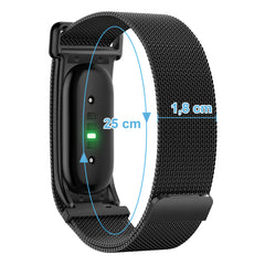 YONO Bandje geschikt voor Google Fitbit Air - Milanese - Zwart