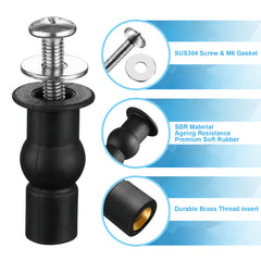 YONO WC Bril Scharnieren Set - 4 Onderdelen