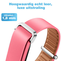 YONO Bandje geschikt voor Google Fitbit Air - Leer - Roze