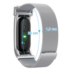 YONO Bandje geschikt voor Google Fitbit Air - Milanese - Zilver