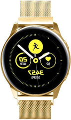YONO Milanees Bandje 20mm - Luxe Milanese Horlogebandje geschikt voor Samsung Galaxy Watch 7 / 6 / 5 / Pro / 4 / 3 / Active 2 - Polar Ignite / Unite – Huawei - Goud