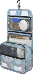 YONO Reis Toilettas en Etui met Ophang Haak voor Toiletartikelen – Travel Organizer – Cosmetica Tas – Flamingo