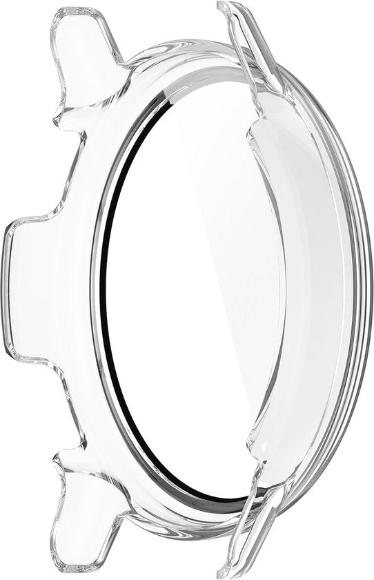 YONO Hoesje geschikt voor Garmin Vivoactive 5 - Screenprotector Case - Glas - Transparant
