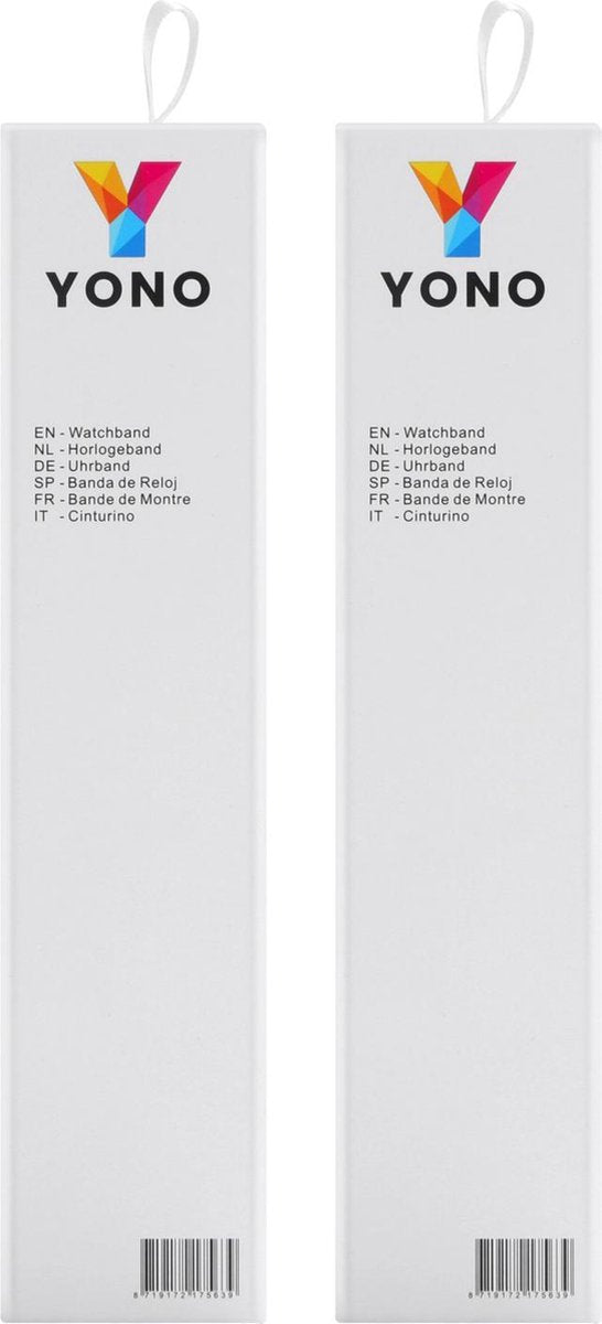 YONO Bandje geschikt voor Fitbit Inspire/HR/2 - Milanees - Zilver en Zwart - Large