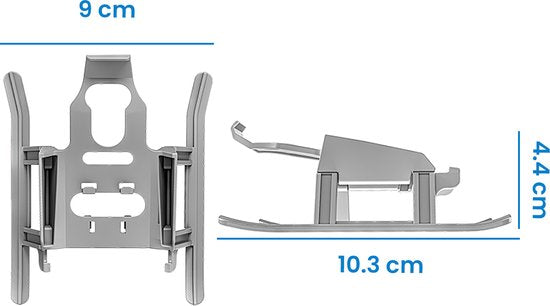 YONO Landingsgestel geschikt voor DJI Mini 4 Pro - Landing Gear Accessoires Opvouwbaar - Lichtgrijs