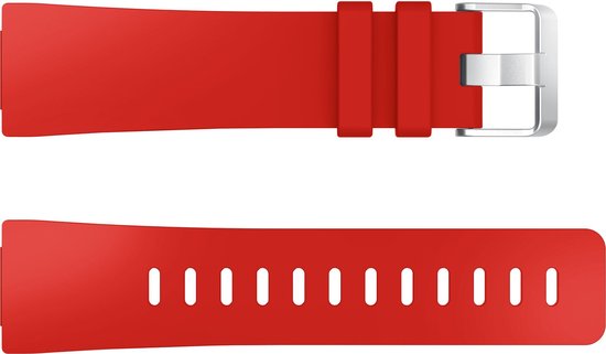 YONO Bandje geschikt voor Fitbit Versa 2 - Siliconen - Rood - Large