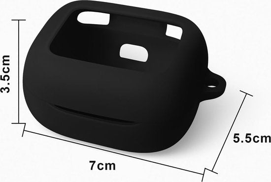 YONO Soft Case geschikt voor JBL Live Beam 3 / Buds 3 / Flex 3 - Siliconen Hoesje - Zwart