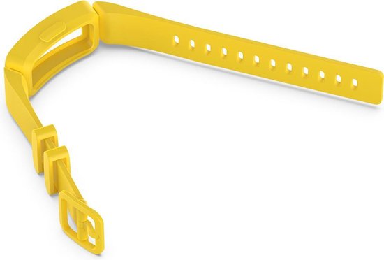 YONO Siliconen Bandje - Geschikt voor Fitbit Ace 2 Kids - Geel