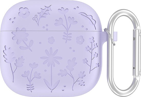 YONO Hoesje geschikt voor Airpods 4 - Case - Special Siliconen - Lila
