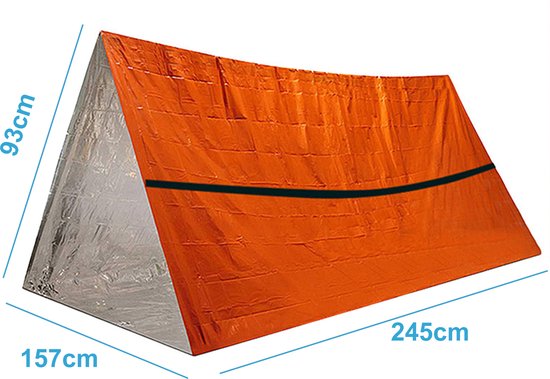 YONO Noodtent - Survival Tent - Outdoor Accessoires Noodpakket - Oranje