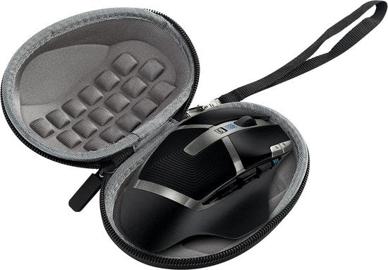 YONO Hard Case geschikt voor Logitech MX Master 3S - 3 - 2S - Draadloze Muis - Beschermhoes - Opbergtasje - Zwart