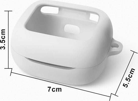 YONO Soft Case geschikt voor JBL Live Beam 3 / Buds 3 / Flex 3 - Siliconen Hoesje - Wit