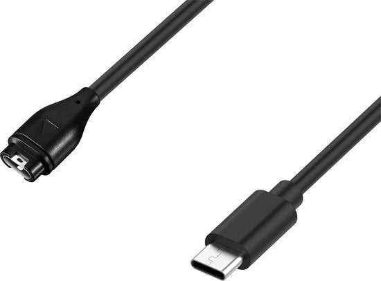 YONO Oplaadkabel USB-C geschikt voor Garmin Smartwatch - Vivoactive - Venu - Vivomove - Vivosmart - Forerunner - 5 4 3 2 S Plus - Oplader - Kabel - 1 Meter