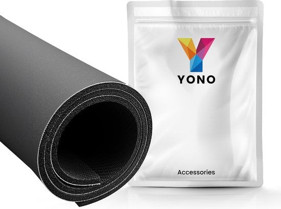 YONO Wasmachine Beschermer Bovenkant - Anti Slip Mat Hoes - 60x50 cm - Zwart