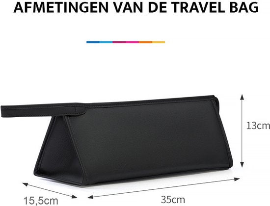 YONO Travel Case Tas geschikt voor Dyson Airwrap - Supersonic Fohn - Opbergtasje Haarstyler - Reistas Stijltang Opzetstukken - Zwart