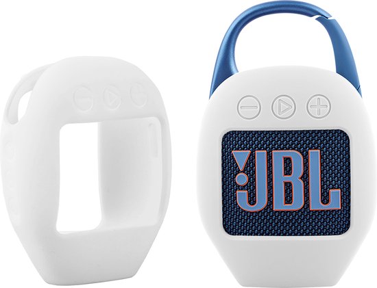 YONO Soft Case geschikt voor JBL Clip 5 - Siliconen Hoesje - Wit