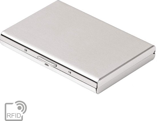 RFID Pasjeshouder – Aluminium Creditcardhouder - Geschikt voor Mannen en Vrouwen – Zilver