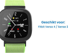 YONO Nylon Velcro Bandje geschikt voor Fitbit Versa 4 / Sense 2 - Vibrant
