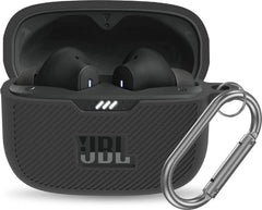 YONO Soft Case geschikt voor JBL Tune 230 NC TWS / T230NC - Hoesje met Clip - Zwart