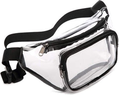 YONO Fanny Pack Doorzichtig - Heuptasje geschikt voor Festival / Reizen - Telefoontasje Crossbody - Buideltasje voor Dames en Heren – Transparant