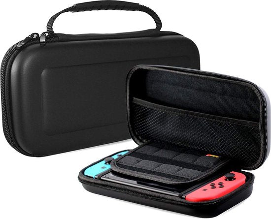 YONO Case geschikt voor Nintendo Switch en Switch OLED - Opbergtasje Hoesje - Beschermhoes - Zwart M