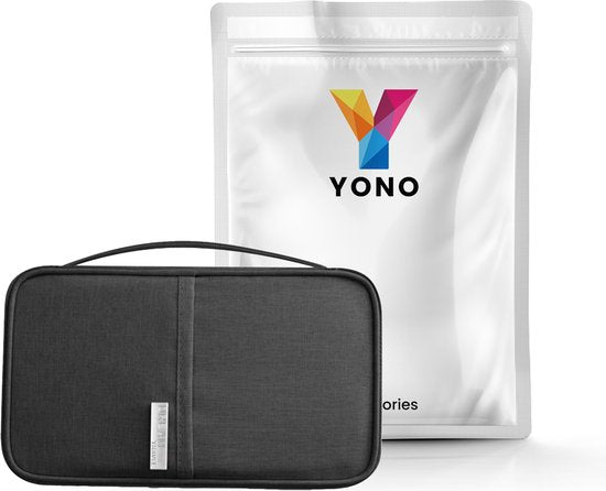 YONO Reis Portemonnee met Paspoort Houder - Documenten Organizer Hoesje - Kaarthouder Pasjes Tasje - Zwart
