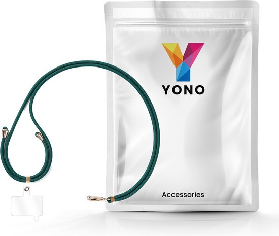 YONO Telefoonkoord Universeel - Telefoonketting Verstelbaar - GSM Koord - Nylon - Donkergroen