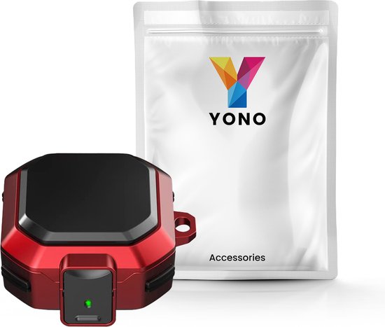 YONO Armor Hard Case geschikt voor Samsung Galaxy Buds 2 Pro (2022) - Galaxy Buds Pro (2021) - Galaxy Buds 2 (2021) - Galaxy Buds Live (2020) - Hoesje met Lock en Clip - Rood